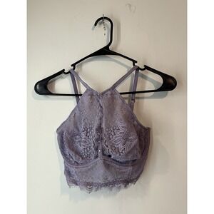 Victoria's Secret Very Sexy  Plunge Lavender Halter‎ Split Bra Bralette 32D